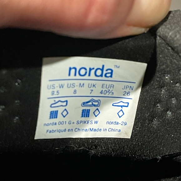 Norda spiked sneakers. Worn once. - Picture 5 of 5
